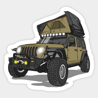 Jeep Wrangler Camp Time- Peanut Sticker